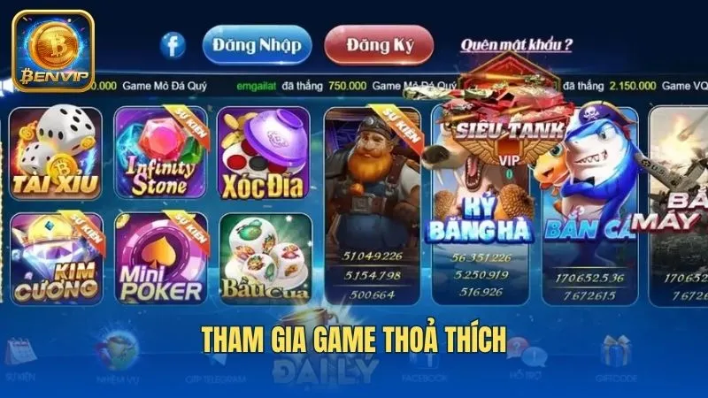 Tạo tài khoản cá cược để tham gia nhiều trò chơi hấp dẫn