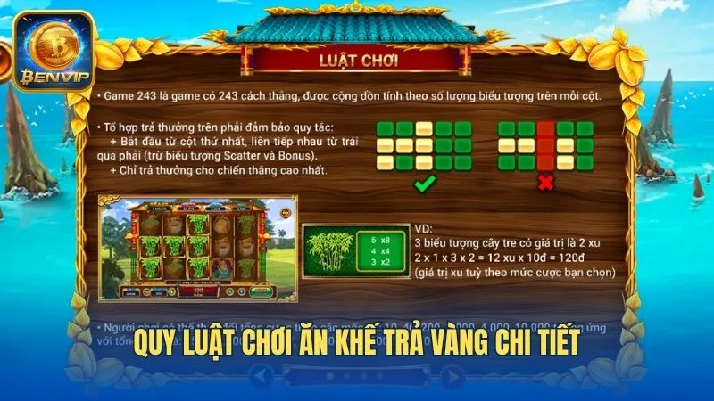 Cách chơi nổ hũ game ăn khế trả vàng tại Benvip
